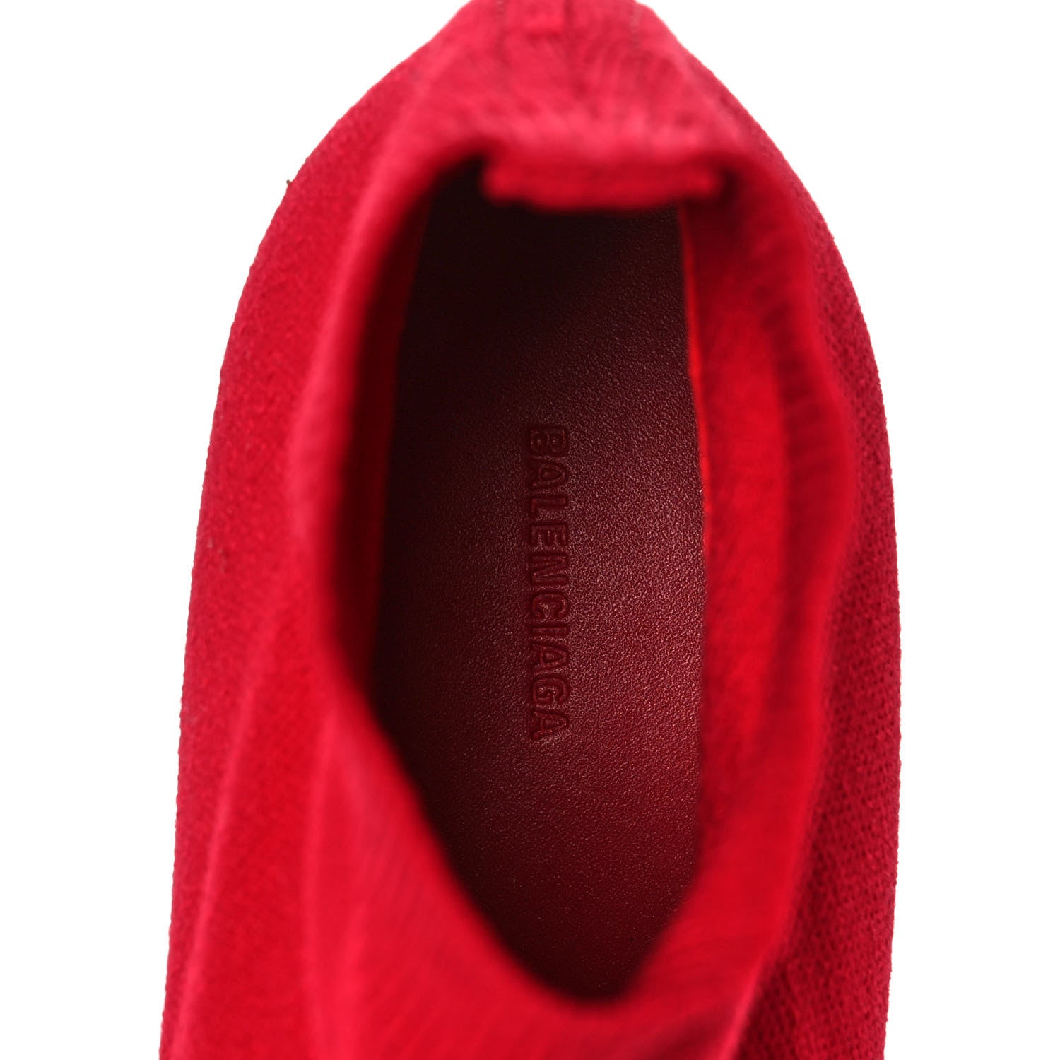 Balenciaga Fabric BB Pointy Toe Ankle Booties 35 Red 7 of 9