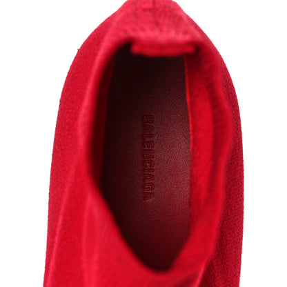 Balenciaga Fabric BB Pointy Toe Ankle Booties 35 Red 7 of 9