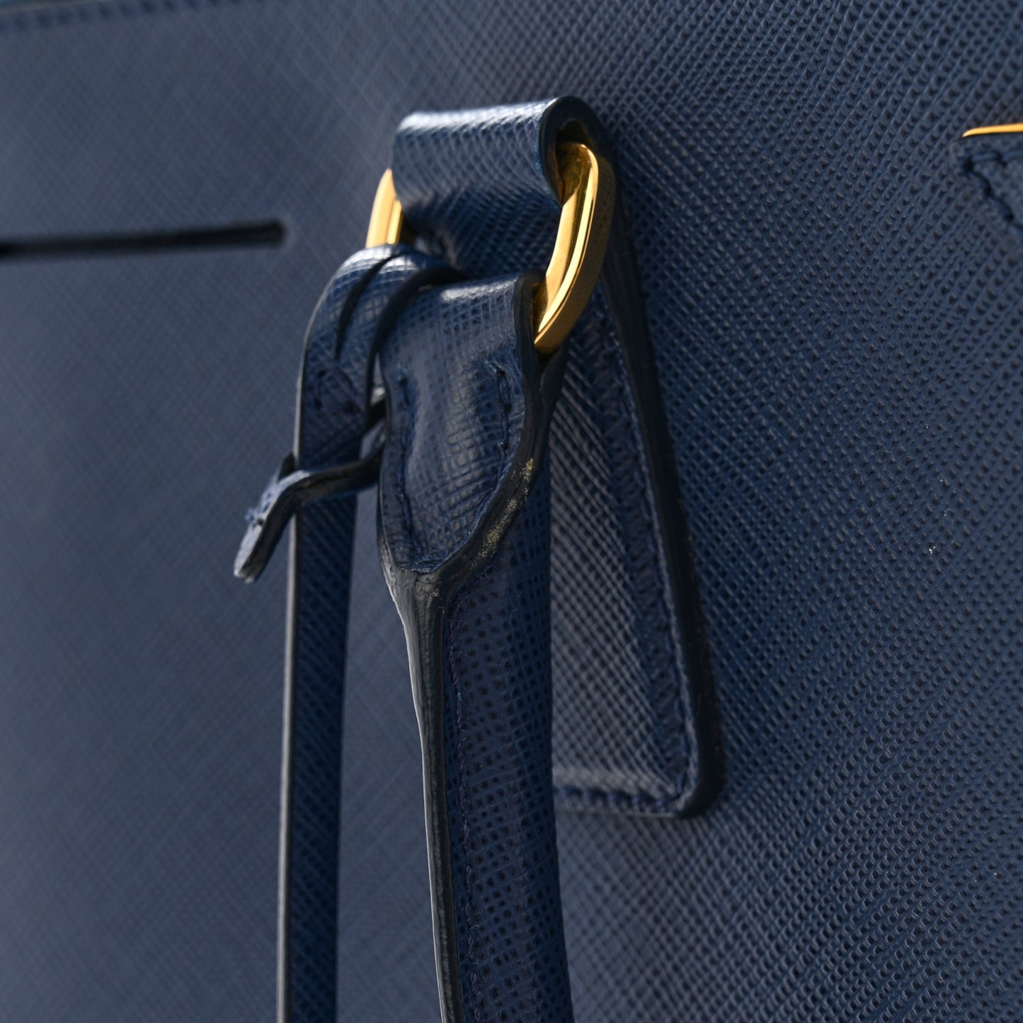 Saffiano Large Galleria Double Zip Tote Bluette