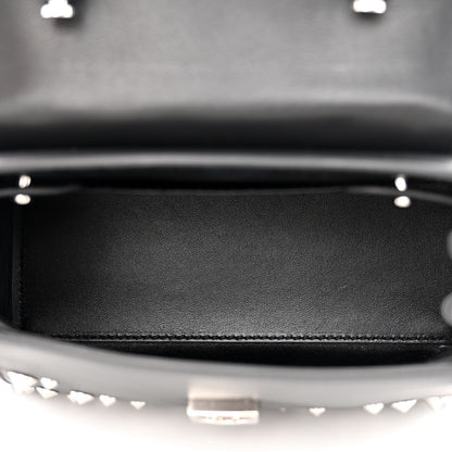 Versace Grained Calfskin Spiked Small La Medusa Top Handle Bag Black 5 of 13