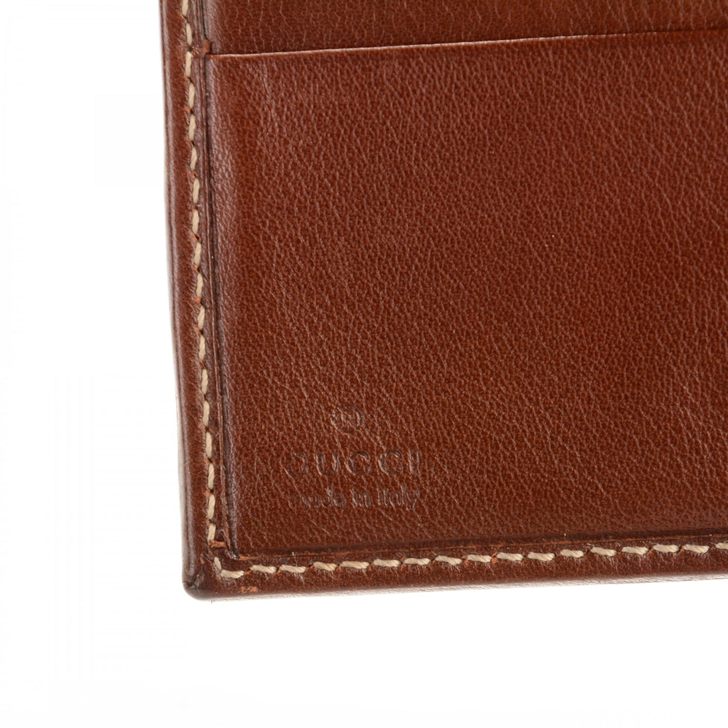 Calfskin Web Hasler French Flap Wallet Brown