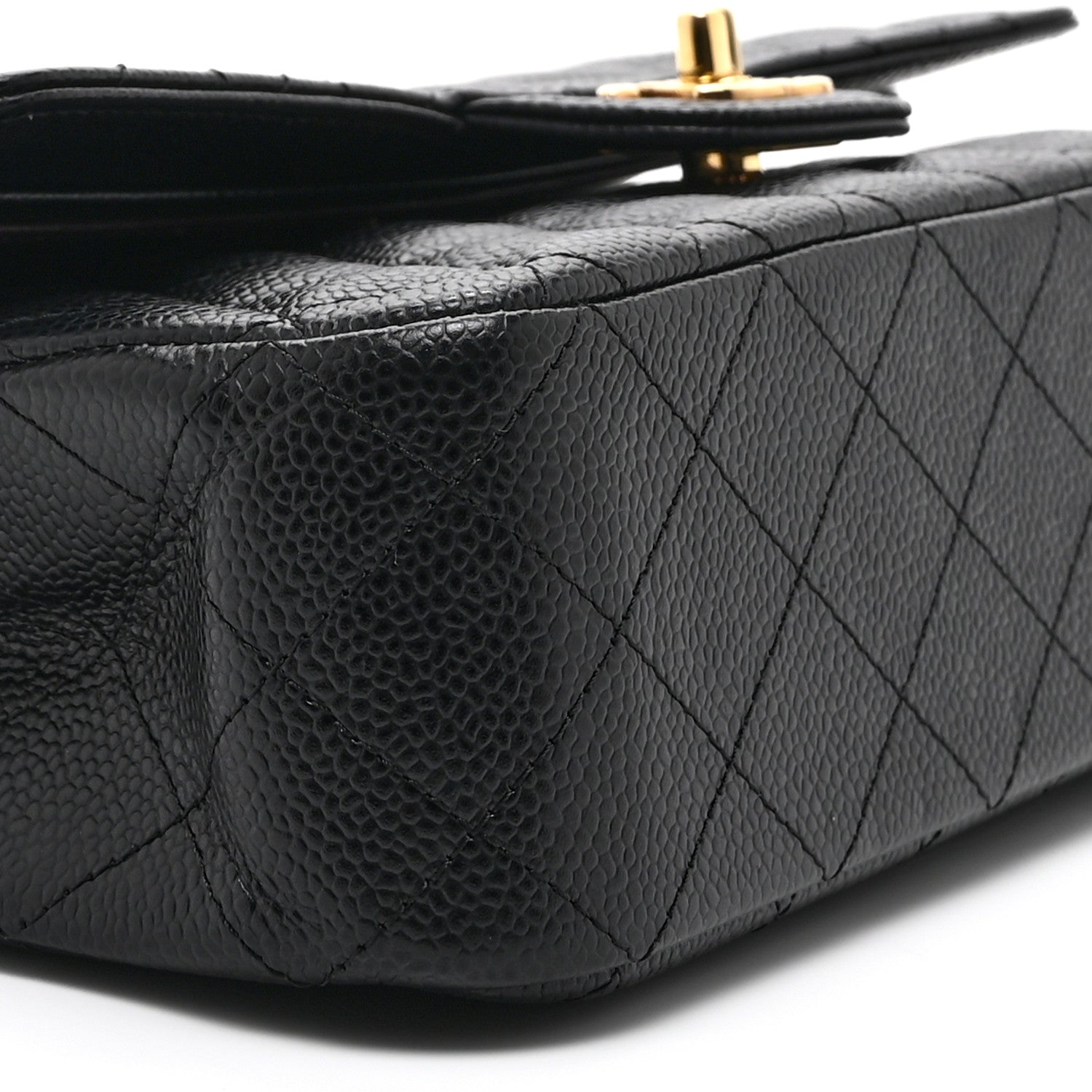 Chanel Caviar Quilted Medium Double Flap Black 9 of 10