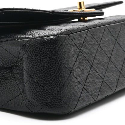 Chanel Caviar Quilted Medium Double Flap Black 9 of 10
