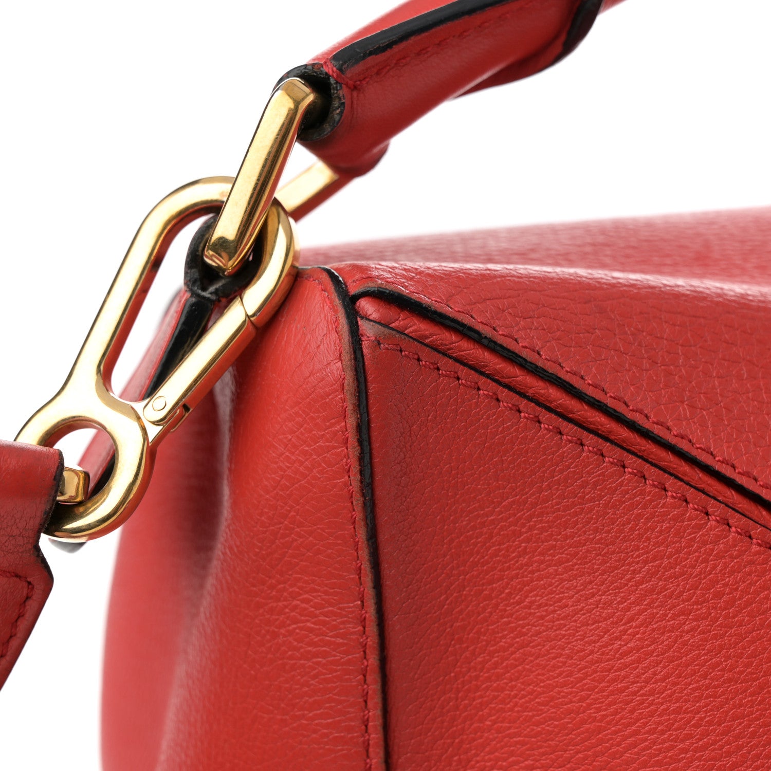 Loewe Calfskin Medium Puzzle Bag Scarlet 12 of 19