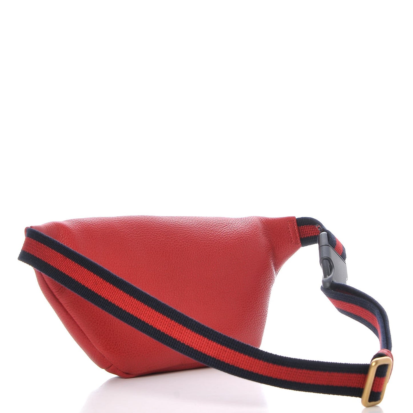 Grained Calfskin Small Logo Belt Bag Hibiscus Red