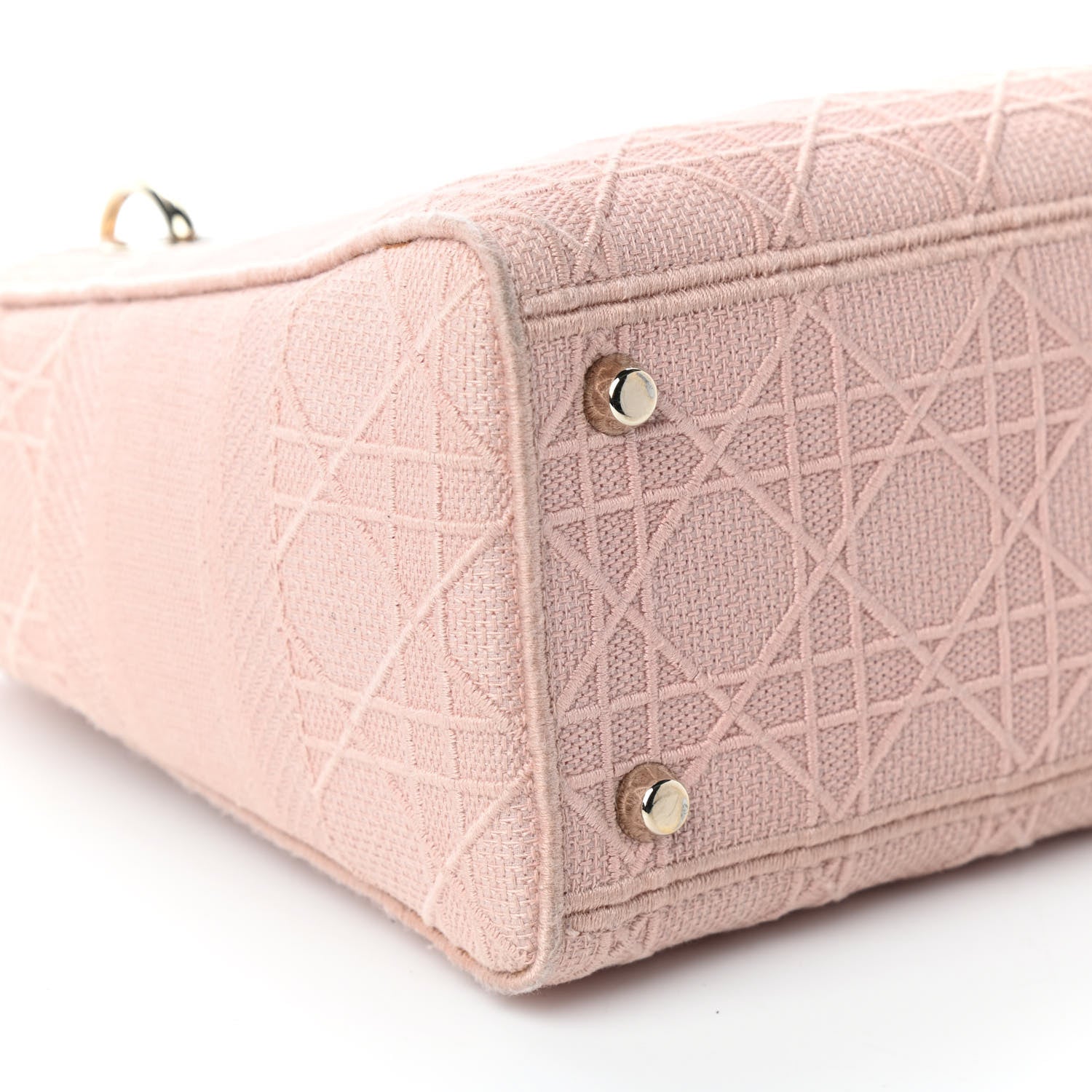 Christian Dior Canvas Embroidered Medium Lady D-Lite Bois De Rose 13 of 21