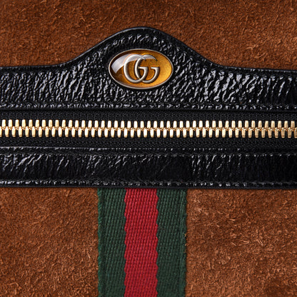 Gucci Suede Small Ophidia Belt Bag 75 30 Brown 9 of 12