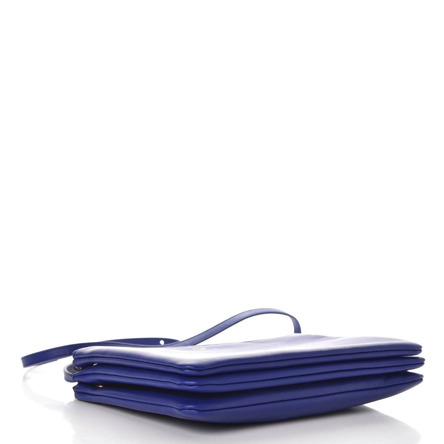 Lambskin Large Trio Crossbody Bag Indigo
