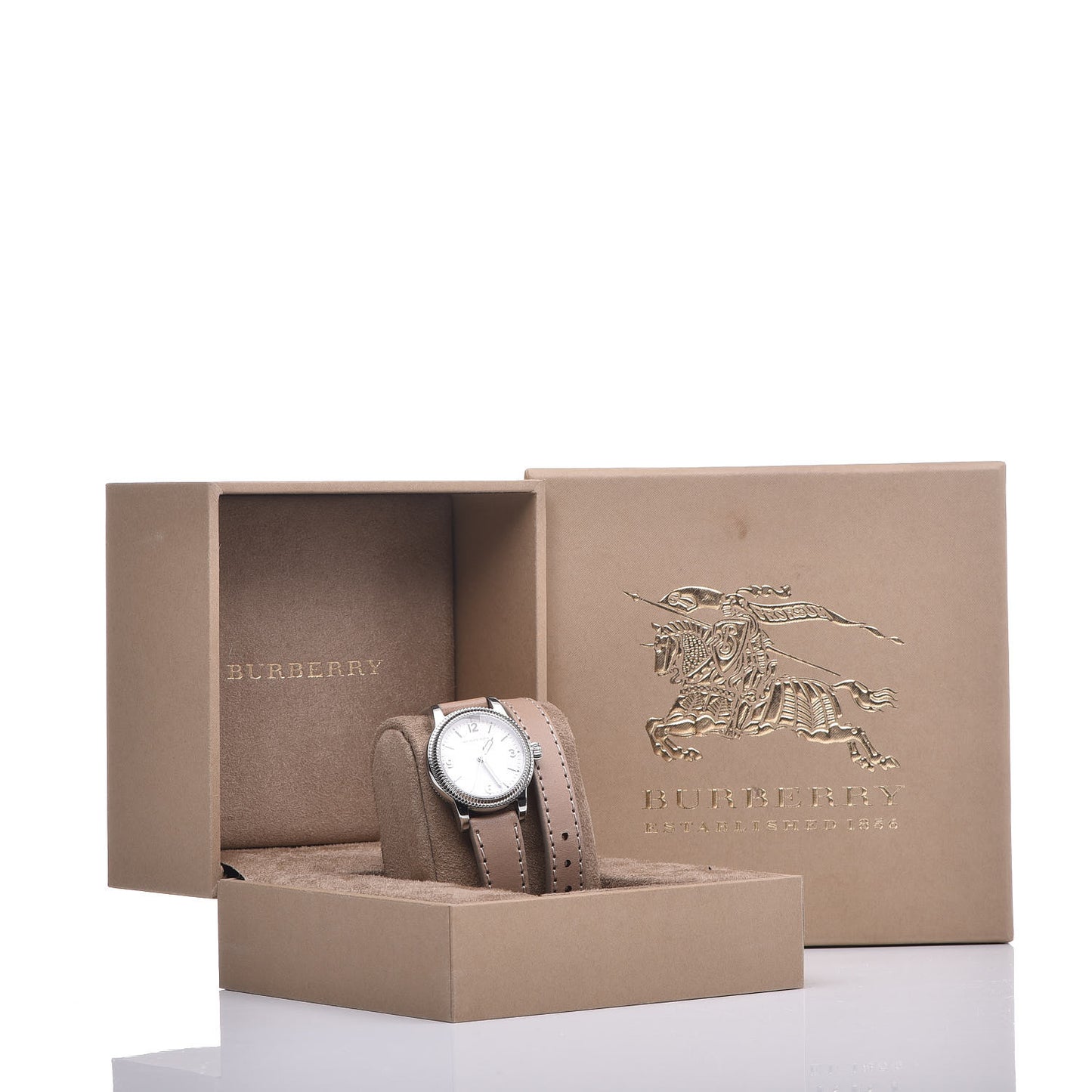 Stainless Steel Calfskin 30mm Double Wrap Quartz Watch BU7847
