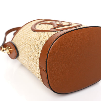 Louis Vuitton Kitted Raffia Petit Bucket Caramel 7 of 8