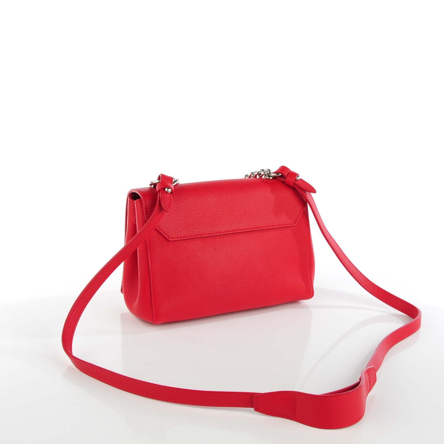 Louis Vuitton Calfskin Lockme II Chain Bag BB Rubis 3 of 7