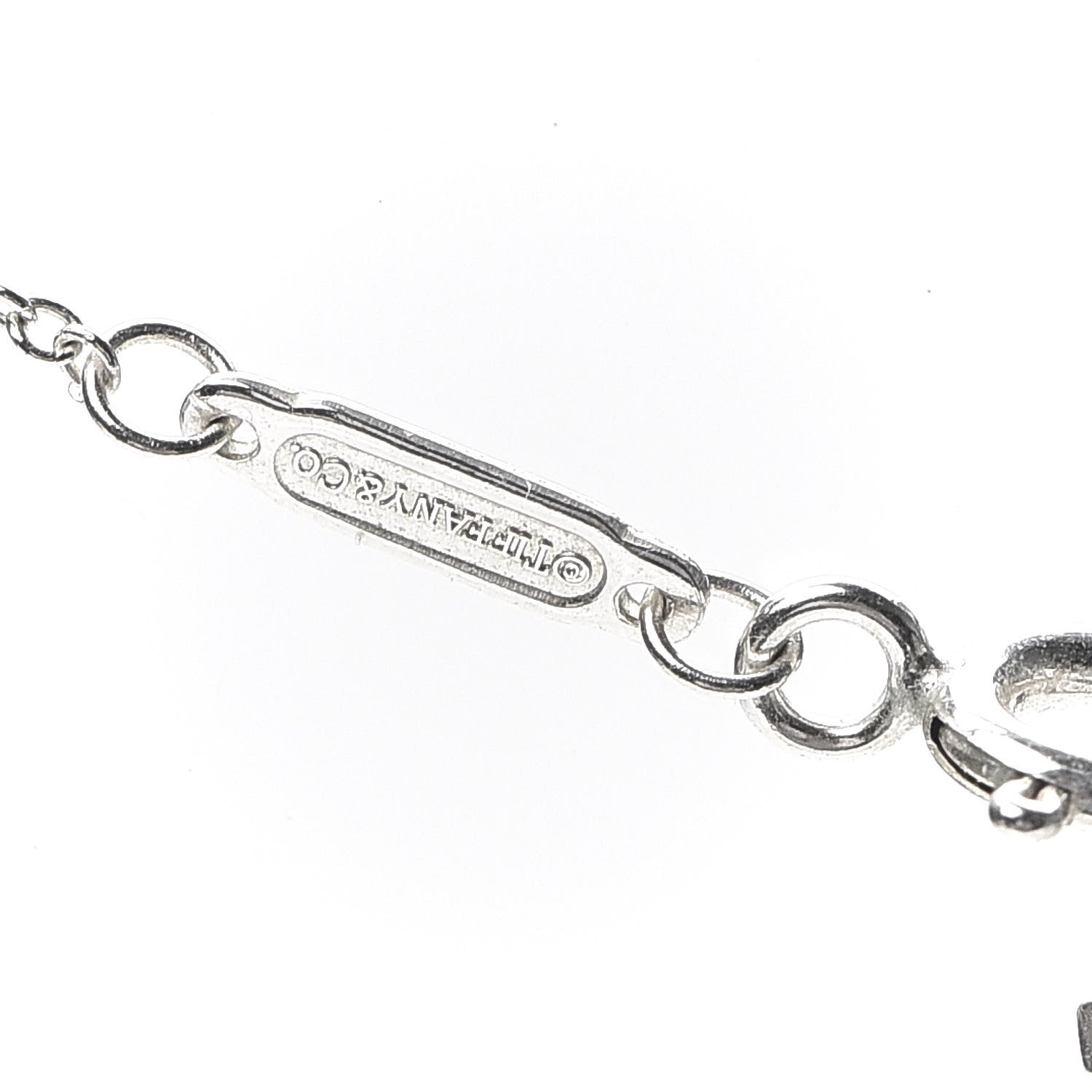 Tiffany Sterling Silver Small T Smile Pendant Necklace 4 of 6