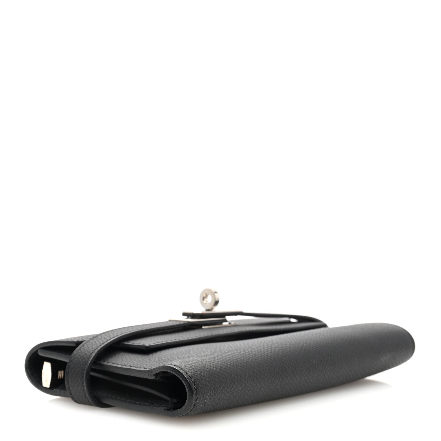 Hermes Epsom Medium Kelly Wallet Black 4 of 7