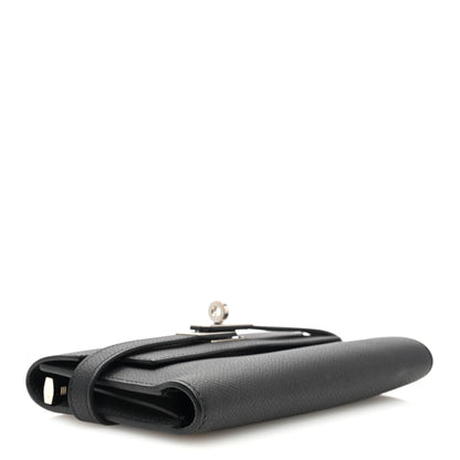 Hermes Epsom Medium Kelly Wallet Black 4 of 7