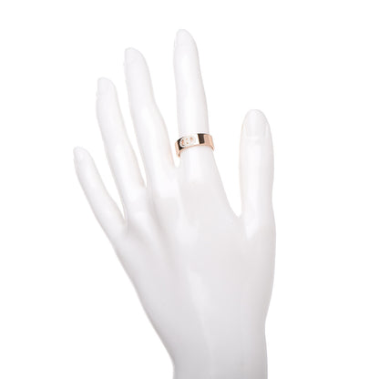 Hermes 18K Rose Gold Diamond PM H D'Ancre Ring 50 5.5 2 of 5