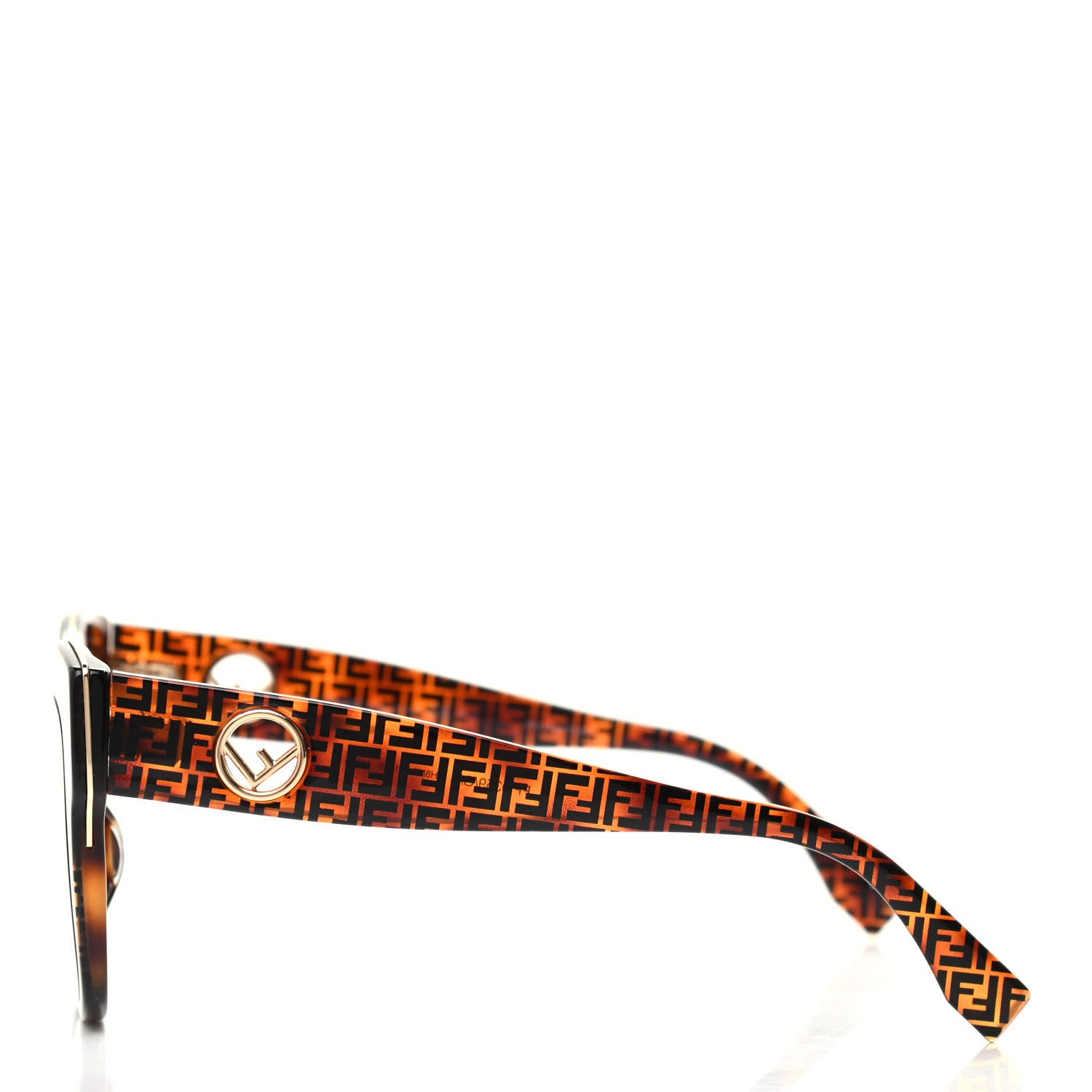 Fendi Acetate F is Fendi FF Sunglasses 0359/S Tortoise Camouflage 3 of 7