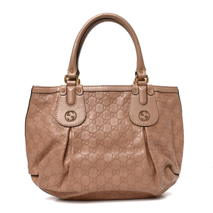 Gucci Guccissima Medium Scarlett Stud Tote Dusty Rose 1 of 10