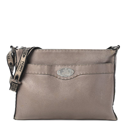 Fendi Cuoio Romano Selleria Messenger Peltro 1 of 4