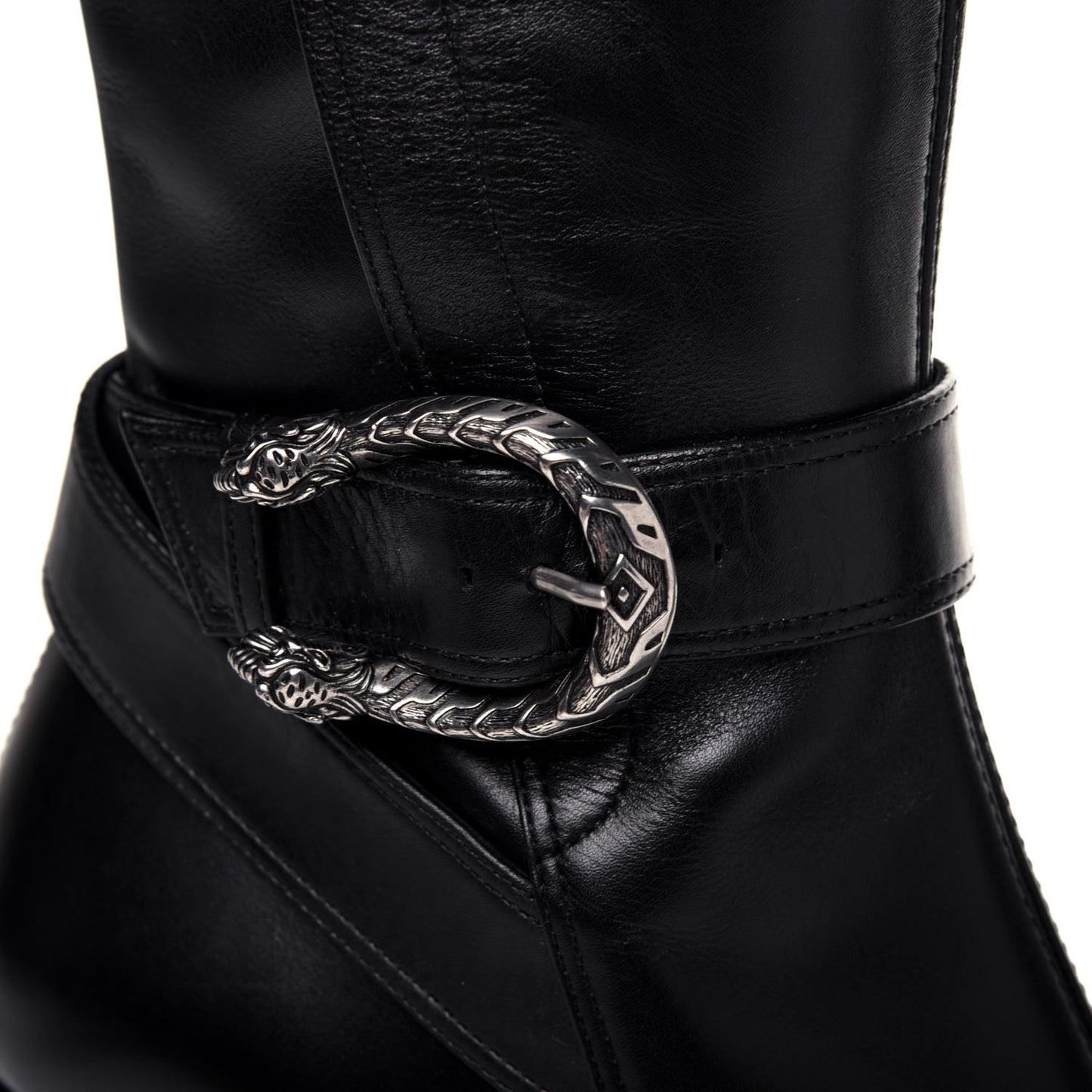 Calfskin Dionysus Elizabeth Knee High Boots 38 Black