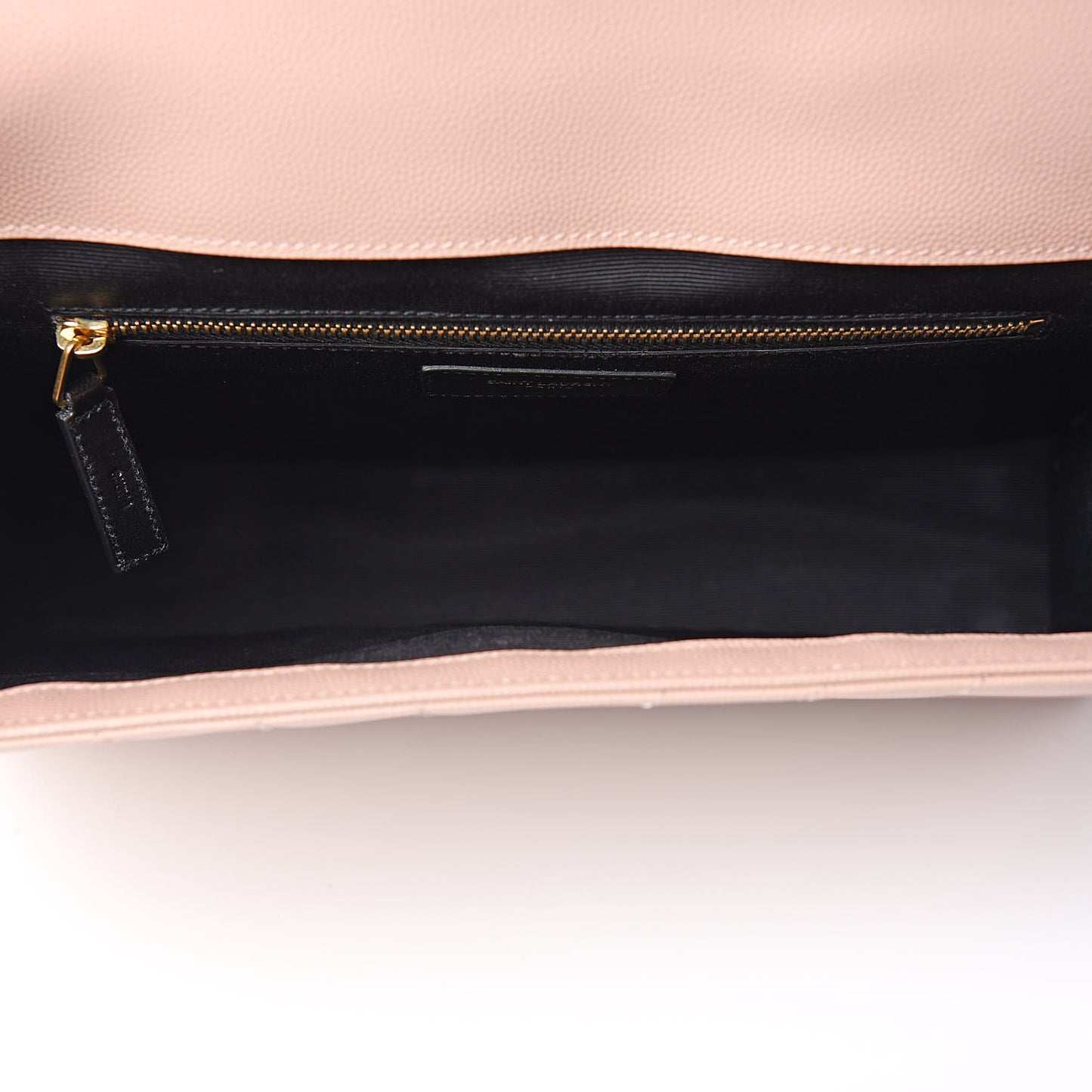 Grain De Poudre Matelasse Chevron Large Monogram Satchel Pale Pink