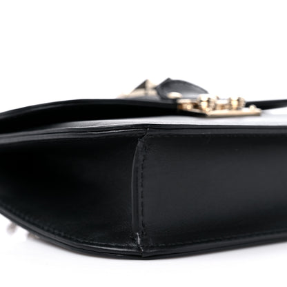Valentino Garavani Vitello Small Glam Lock Rockstud Flap Black 7 of 9