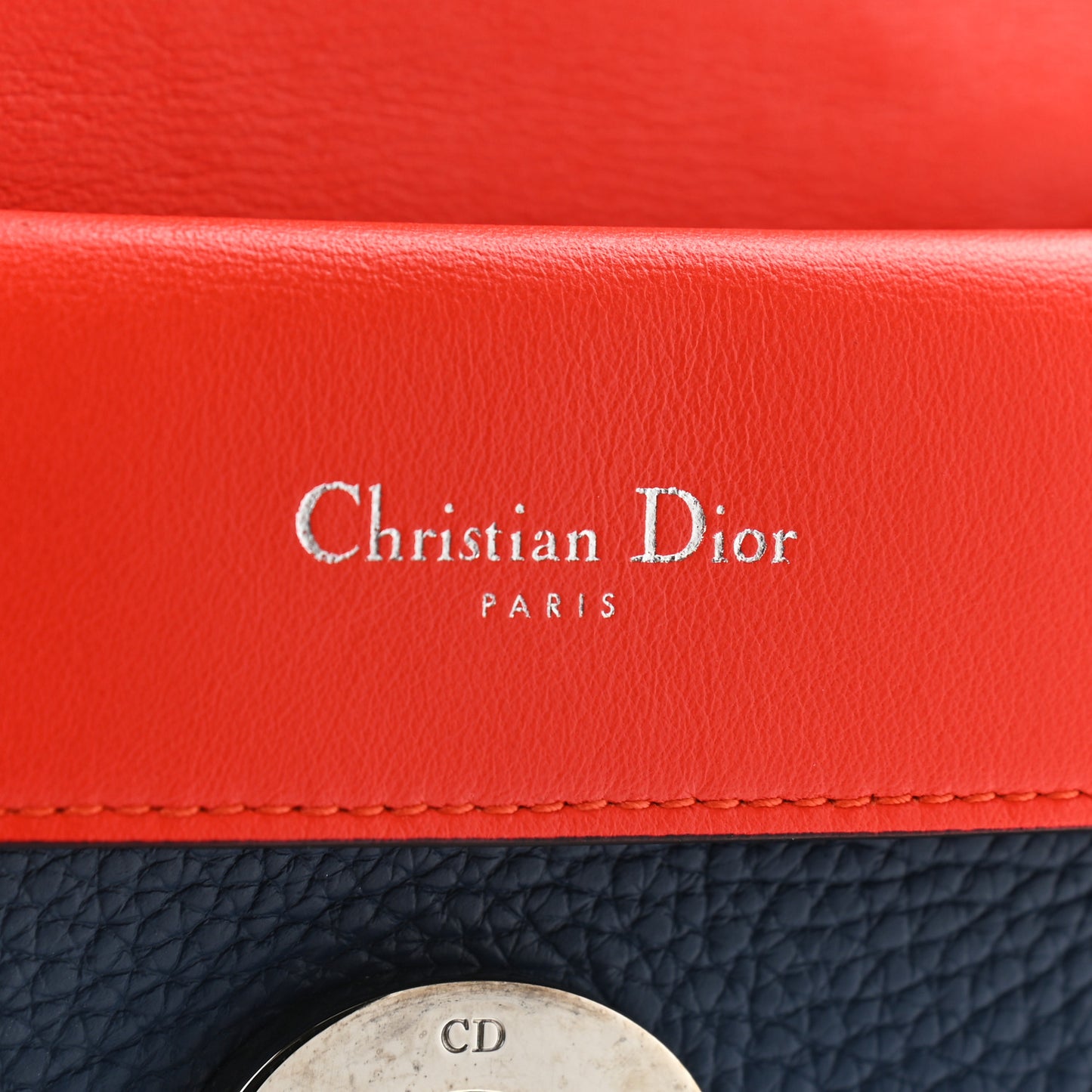 Bullcalf Mini Be Dior Flap Navy