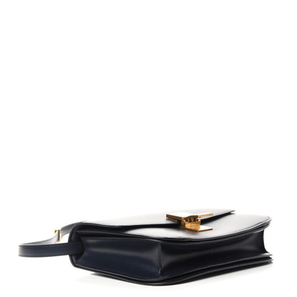 Celine Box Calfskin Medium Classic Box Flap Bag Navy 4 of 10