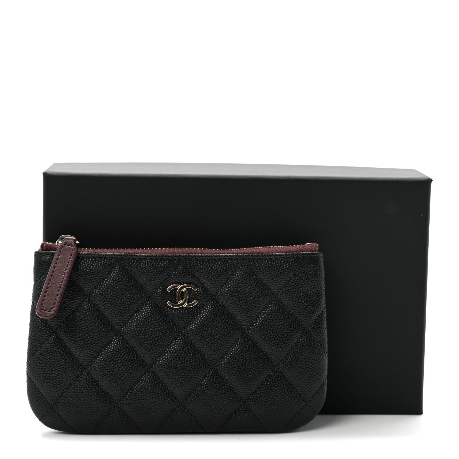 Chanel Caviar Quilted Small Cosmetic Case Black 8 of 8