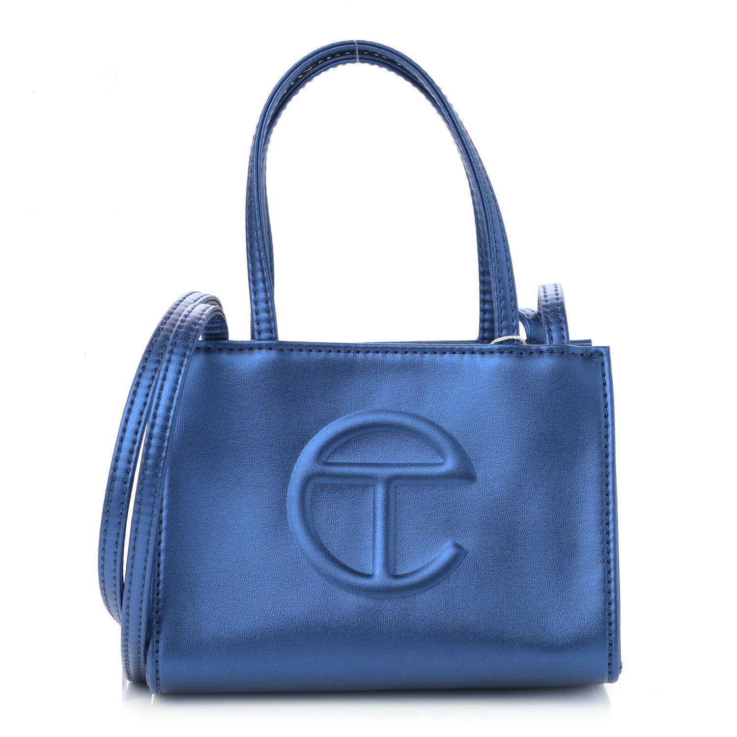 Telfar Vegan Leather Small Shopping Bag Cobalt 1 of 11