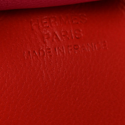 Hermes Milo Lambskin Grigri Rodeo Horse Bag Charm MM Rouge Indien Rubis Rose Mexico 4 of 4