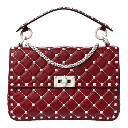 Valentino Garavani Lambskin Medium Free Rockstud Spike Shoulder Bag Rosso Valentino 1 of 14