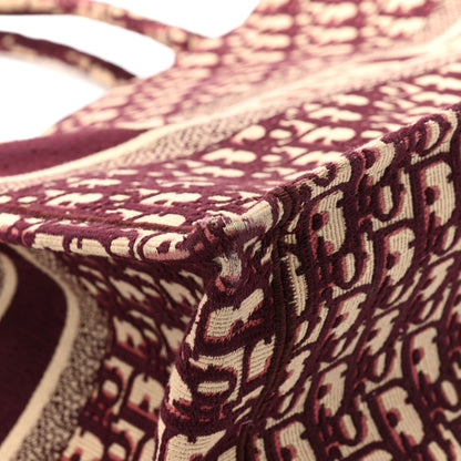 Christian Dior Oblique Large Book Tote Burgundy Multicolor 10 of 19