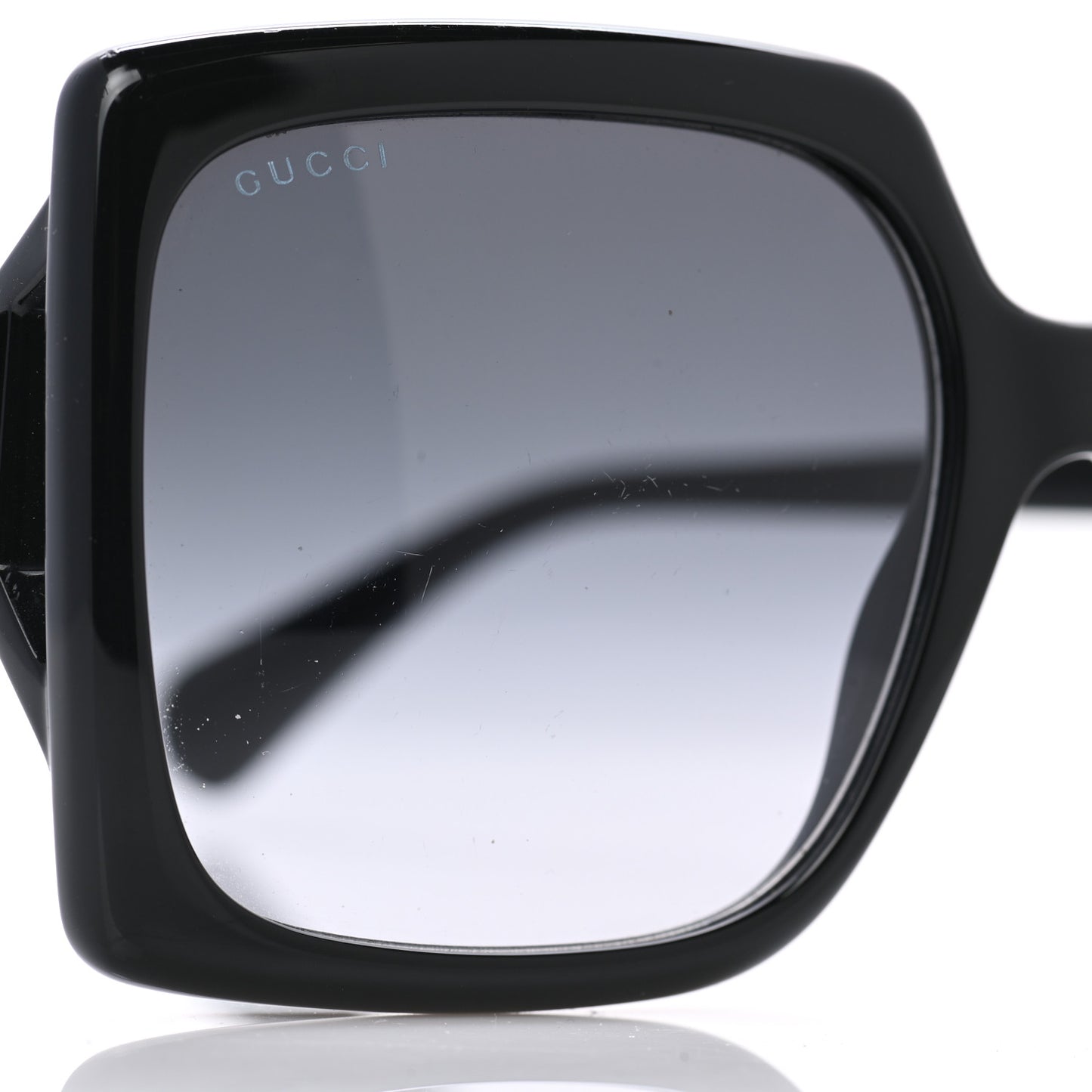 Acetate Square Frame Sunglasses GG0876S Black