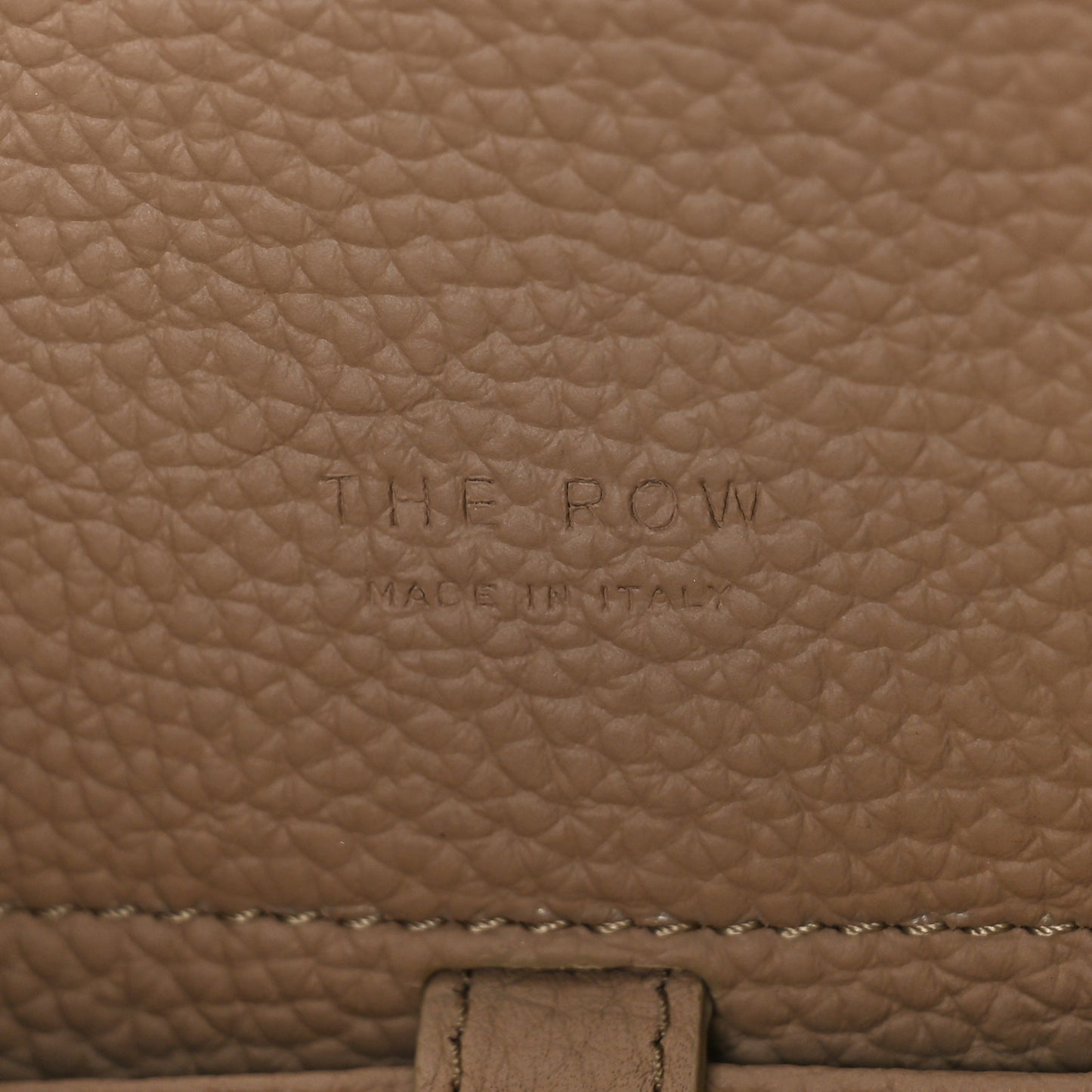 Grained Calfskin Soft Margaux 10 Bag Dark Taupe