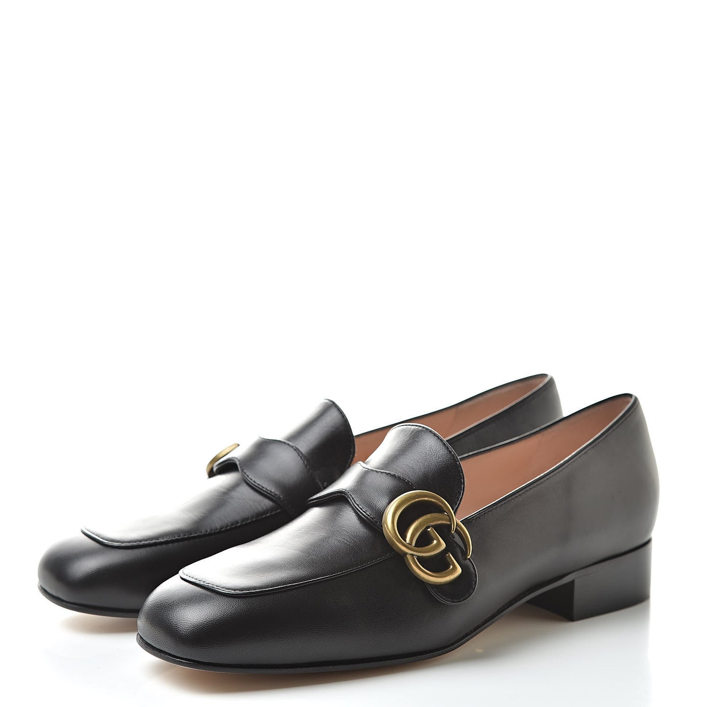 Malaga Kid Womens GG Marmont Loafers 37 Black