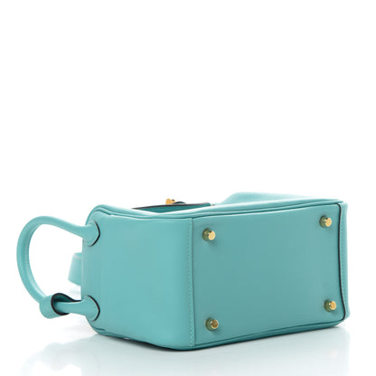 Hermes Swift Mini Lindy 20 Bleu Atoll 4 of 11