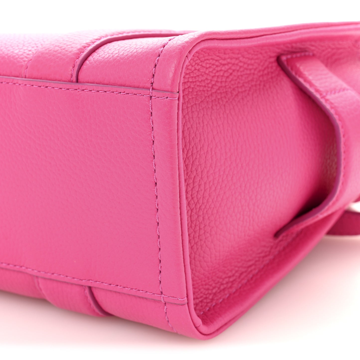 Grained Calfskin Small The Tote Bag Hot Pink