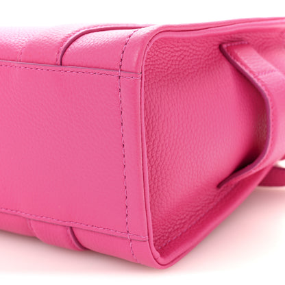 Marc Jacobs Grained Calfskin Small The Tote Bag Hot Pink 11 of 12