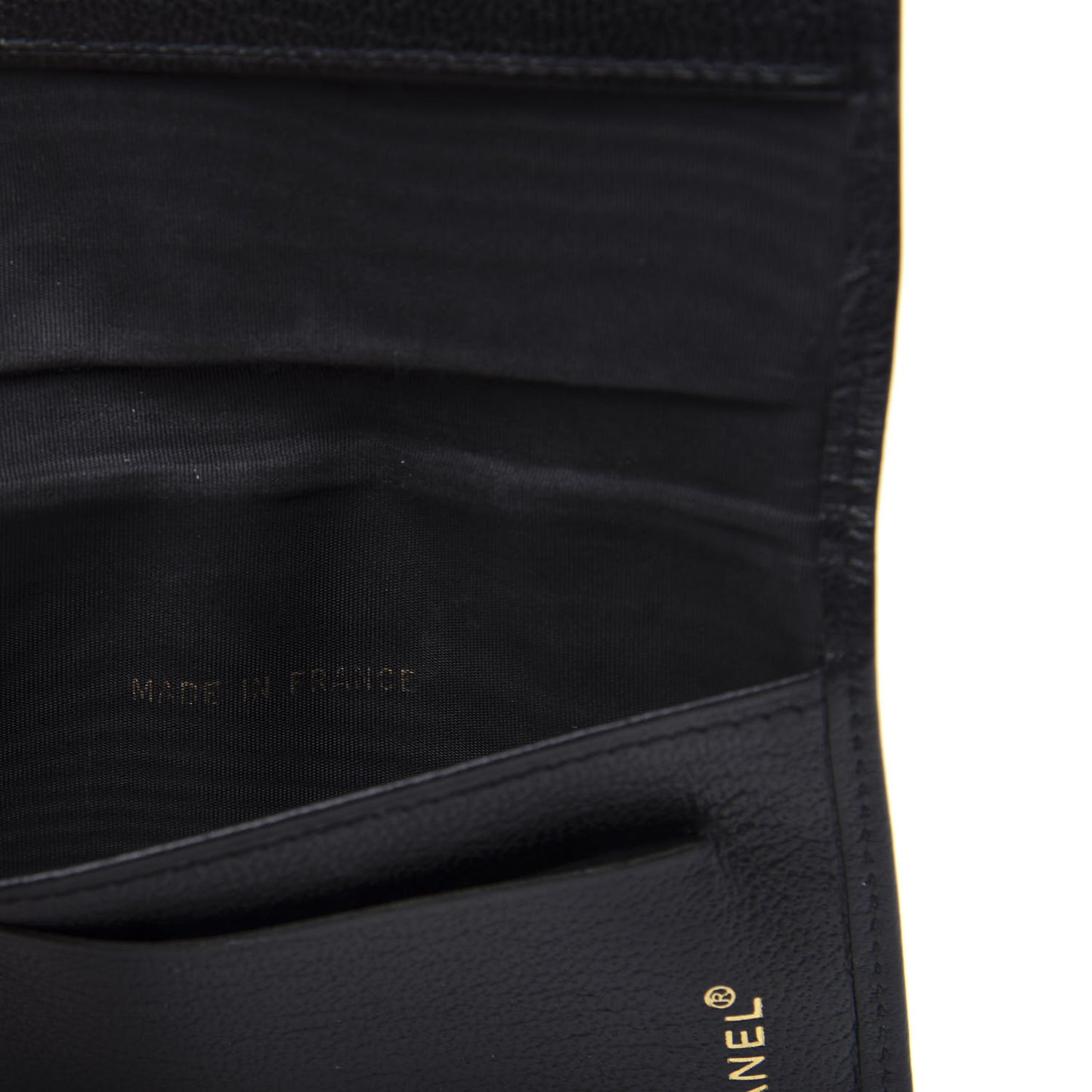 Goatskin Card Holder Wallet Black