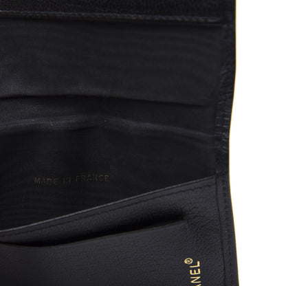 Chanel Goatskin Card Holder Wallet Black 7 of 10