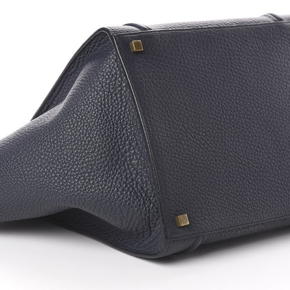 Celine Bullhide Calfskin Medium Phantom Luggage Navy Blue 5 of 8