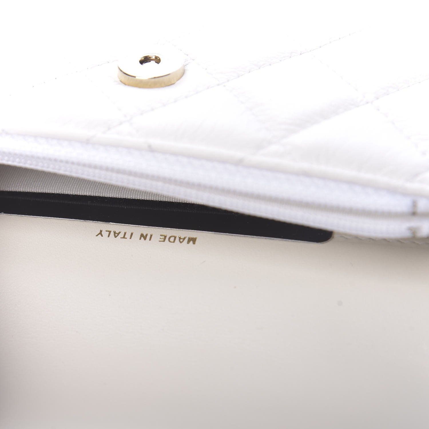 Chanel Calfskin Quilted Pearl Clutch With Chain White 7 of 12
