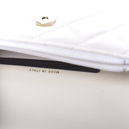 Chanel Calfskin Quilted Pearl Clutch With Chain White 7 of 12