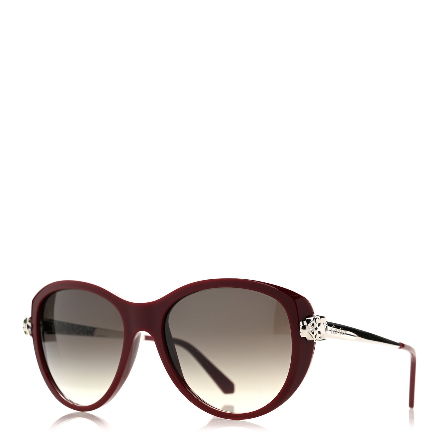 Panthere Wild De Cartier Sunglasses Burgundy
