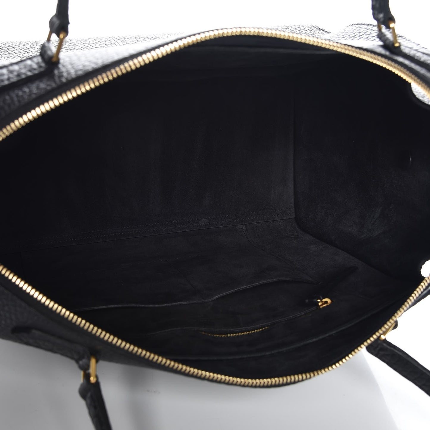 Bullhide Calfskin Medium Ring Bag Black