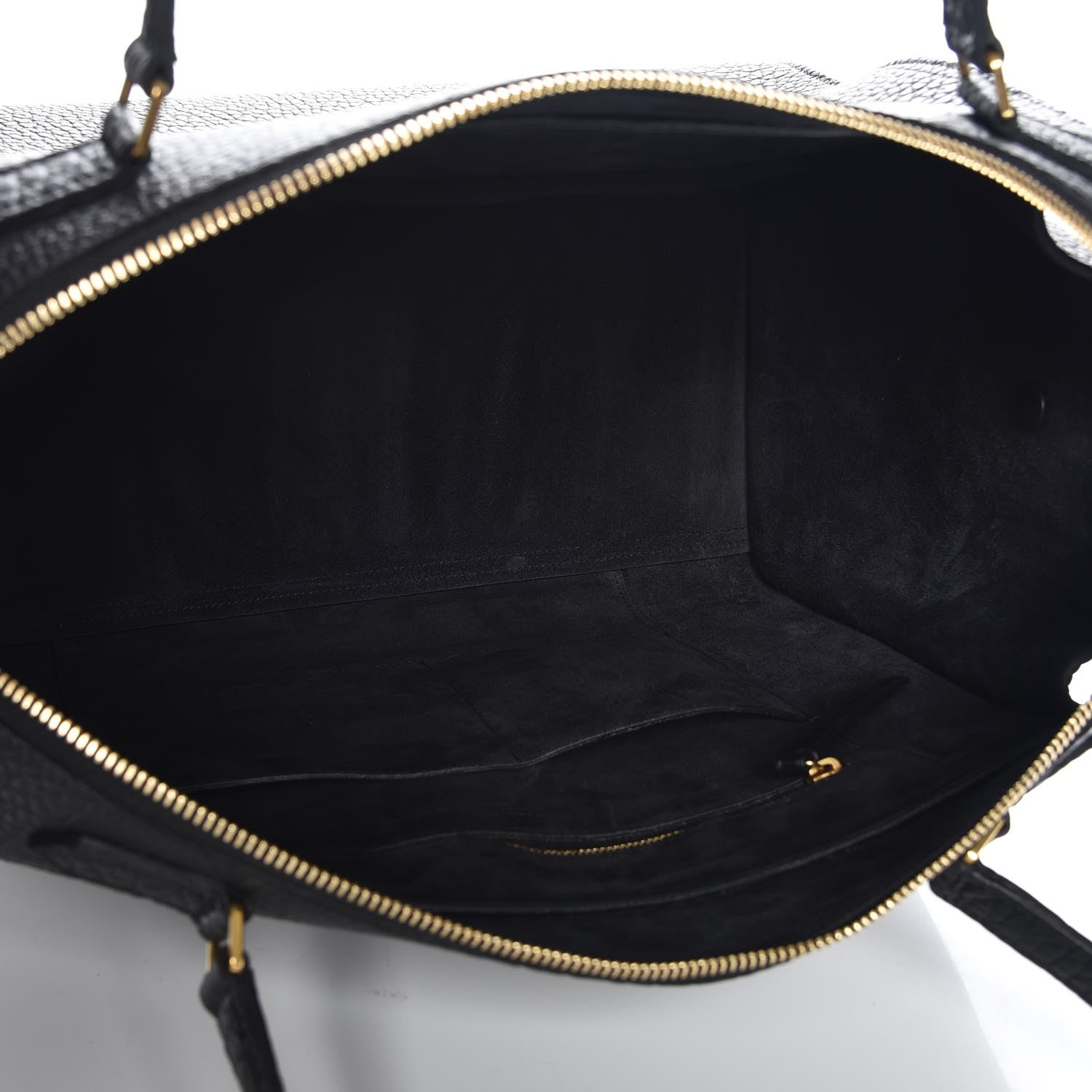 Celine Bullhide Calfskin Medium Ring Bag Black 5 of 6