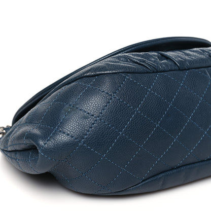 Chanel Caviar Large Half Moon Flap Navy 9 of 11