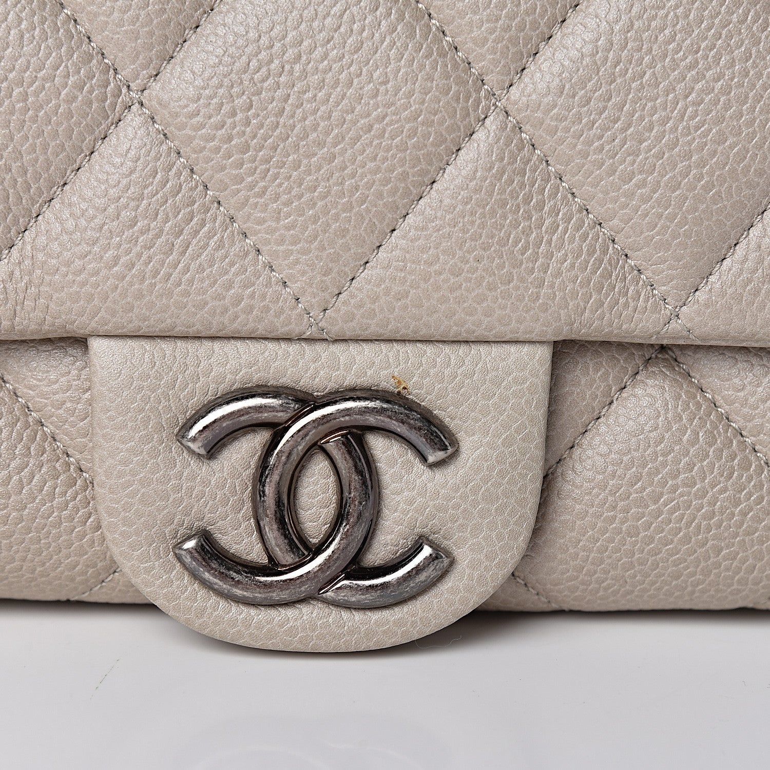 Chanel Caviar Quilted Coco Casual Flap Light Beige 8 of 12