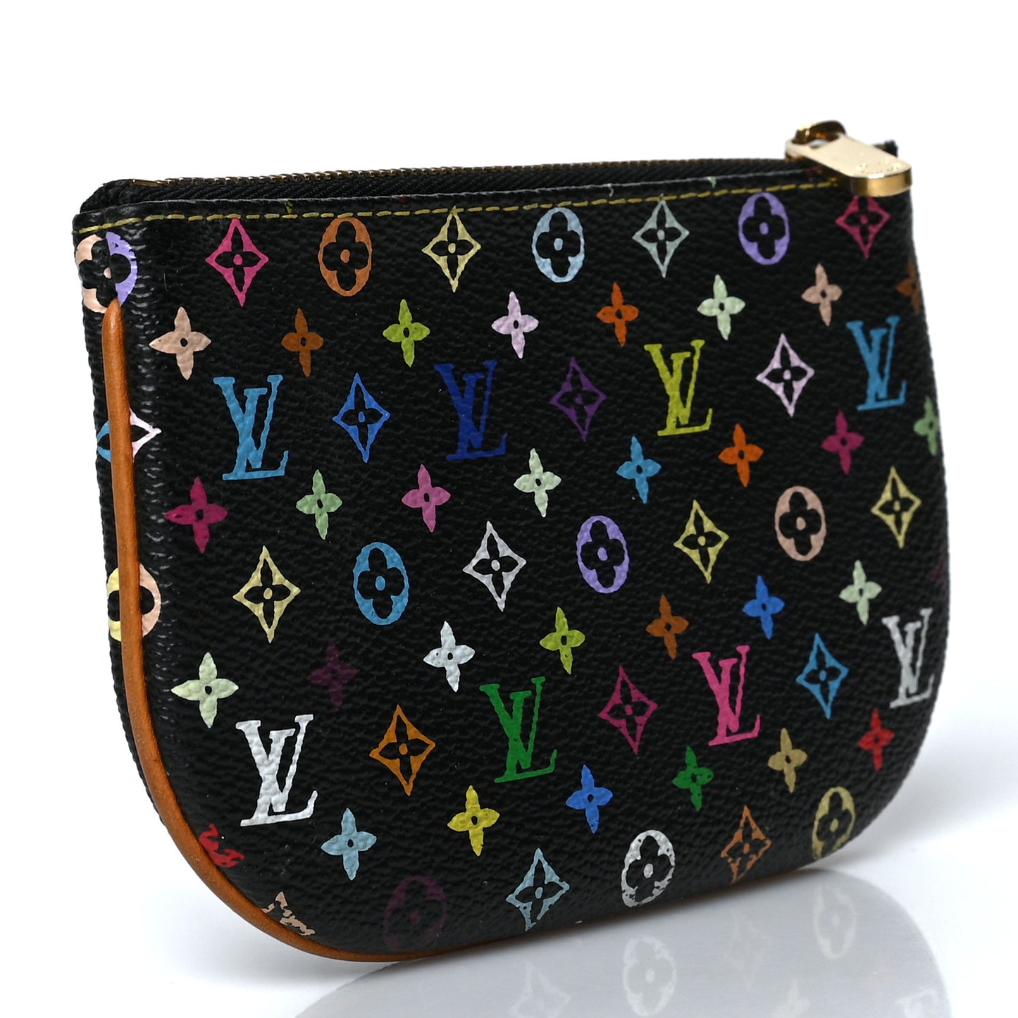 Monogram Multicolor Pochette Plate MM Black