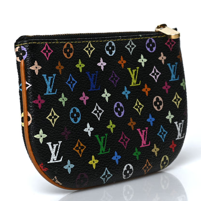 Louis Vuitton Monogram Multicolor Pochette Plate MM Black 3 of 6